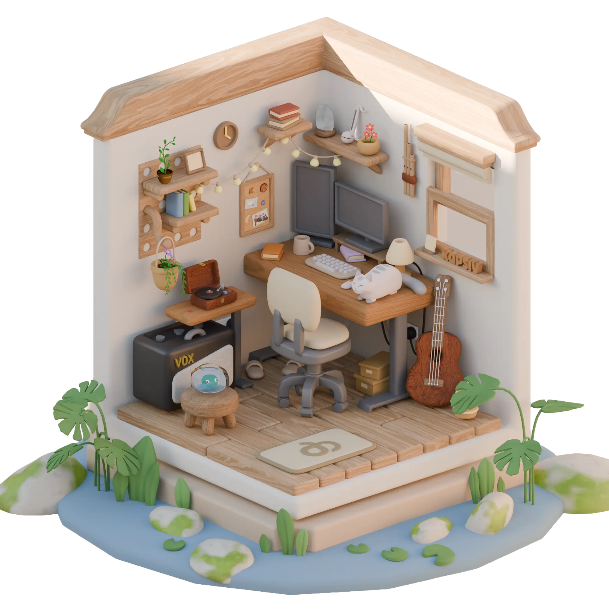 Transparent room overview